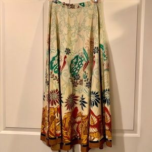 Floral Print Maxi Skirt